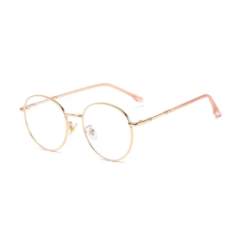 Imagen 2 del producto Gafas con montura de Metal para hombre y mujer, lentes redondas Retro, borde completo, miopía, estilo superventas