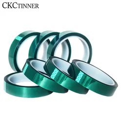 5/6/8/10/12/15/20-80MM x 33M verde resistente alle alte Temperature nastro Kapton poliimmide per attività elettriche/griglie/verniciatura a polvere