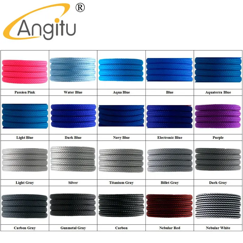 Angitu 10M/Lot 2mm PET Braided Expandable Sleeve For Nividia 3090ti 4090ti Power Cable Nylon High Density Tight Sheath 30colors