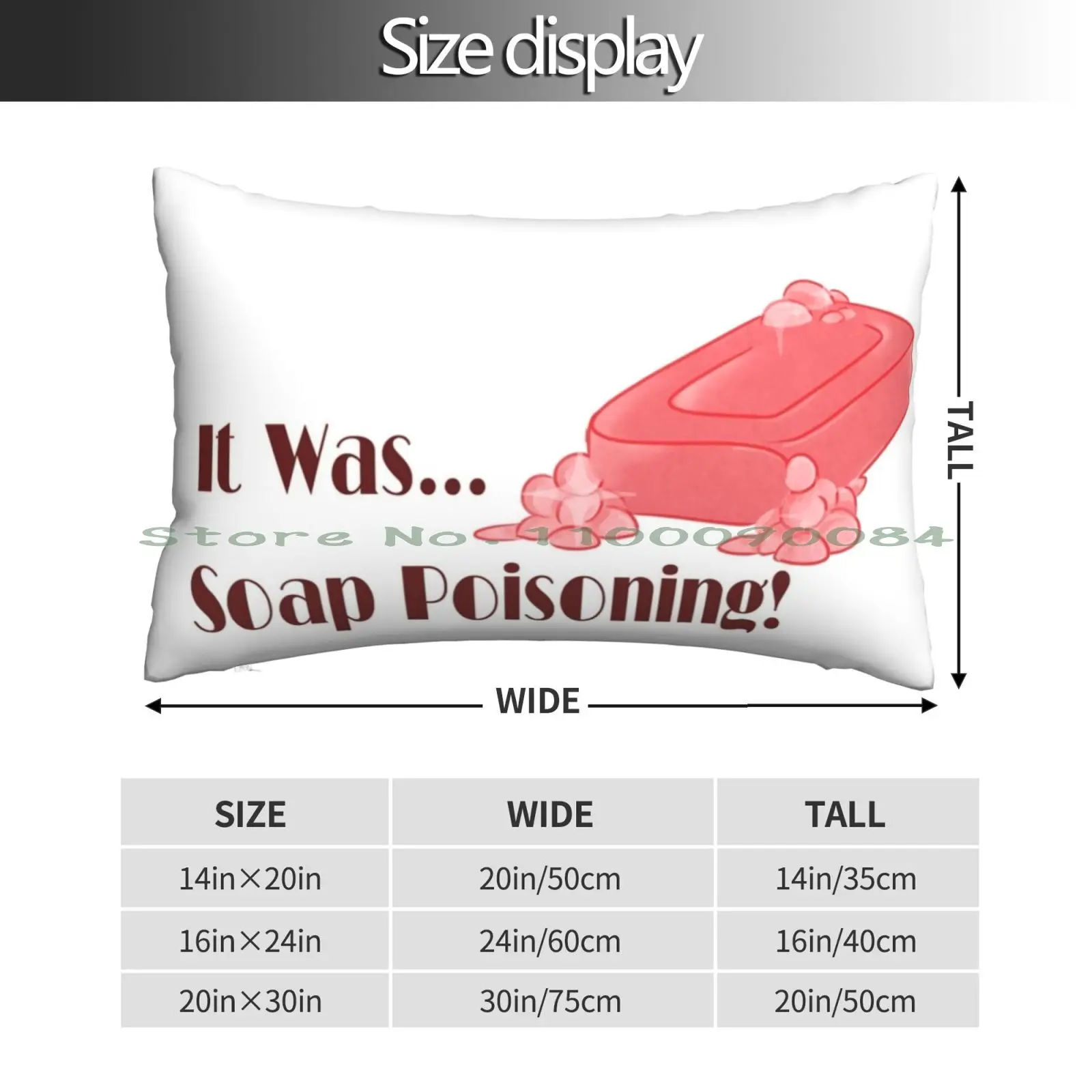 Soap Poisoning Pillow Case 20x30 50*75 Sofa Bedroom A Christmas Story Ralphie Ralphy 1940s Lux Palmolive Life Boy Soap