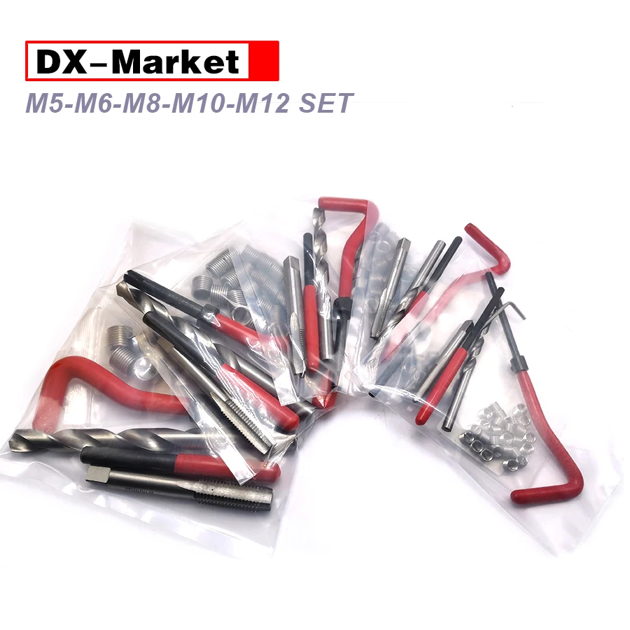 131pcs thread repair kit , m5 m6 m8 m10 m12 Metric thread insert repair tools