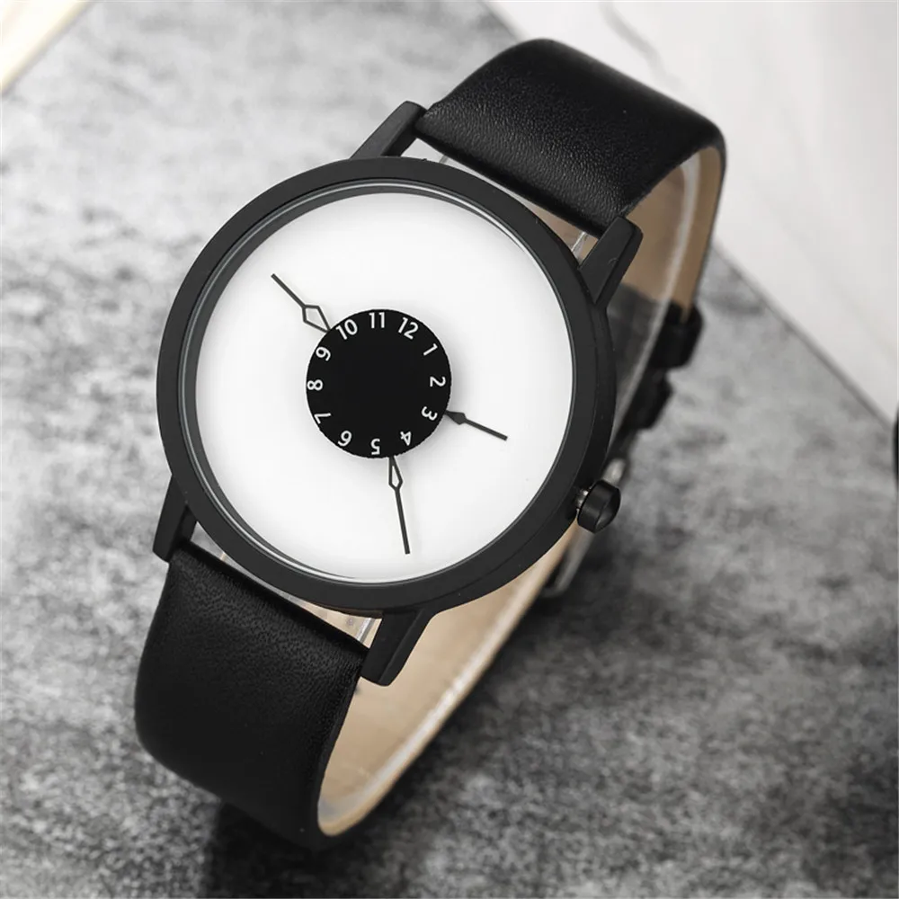 Paidu Creative Watches Men Women Fashion Simple Watches Leather Band Analog Quartz Wristwatches Relogio Masculino Reloj Hombre