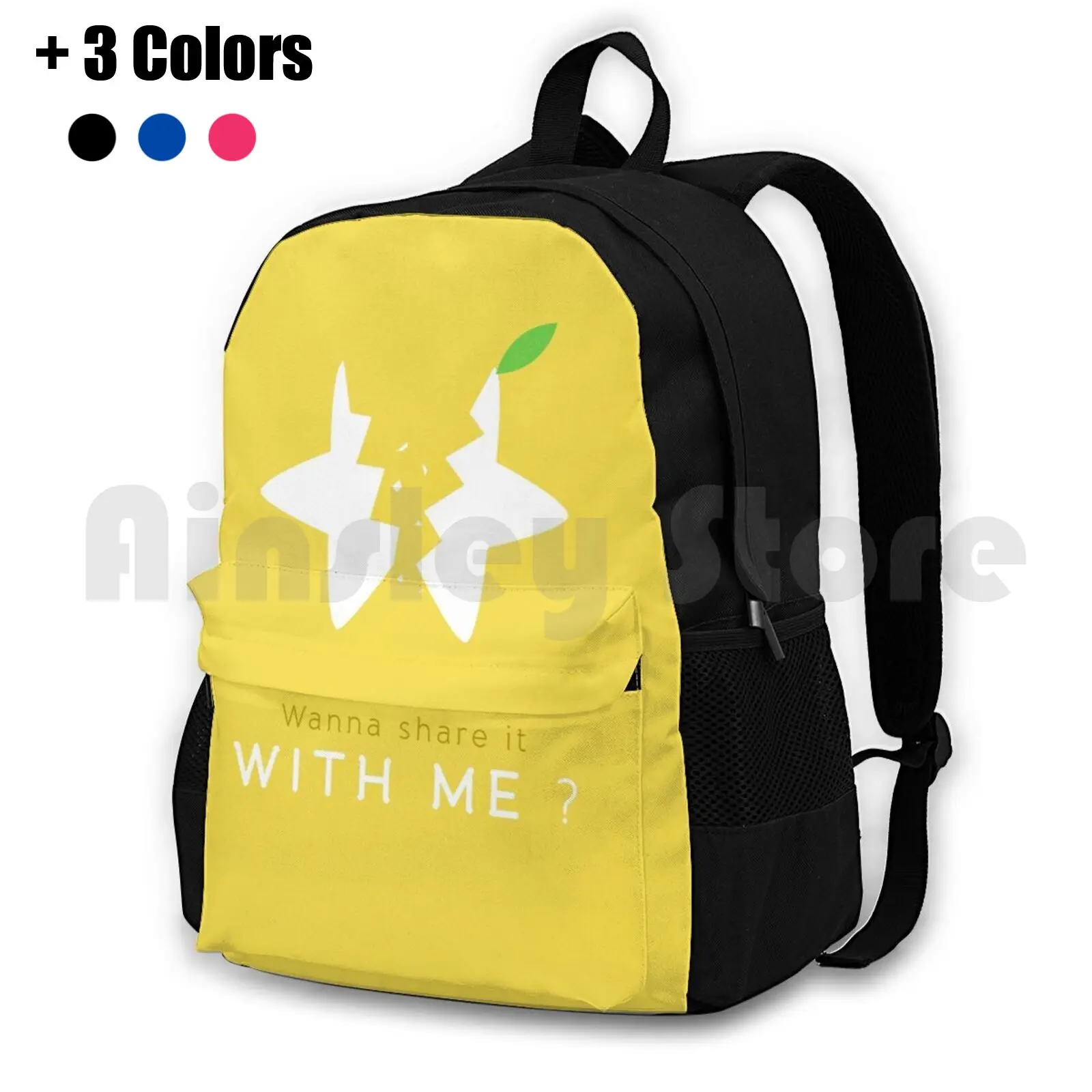 Share With Me A Paopu Fruit Outdoor Hiking Backpack Riding Climbing Sports Bag Kh Kingdom Hearts Square Enix Video Game Game