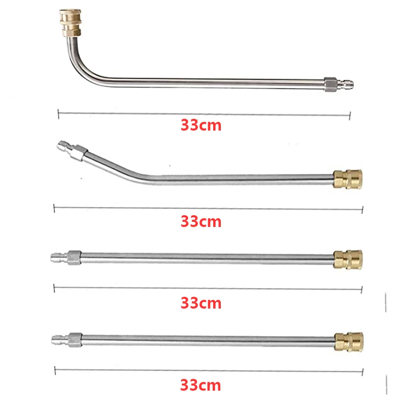 ROUE Embouts de buse de lavage à pression en métal, Jet d\'eau, Lance à Jet rapide, tige d\'extension de buse de lavage électrique 1/4,grip 1/4 washer