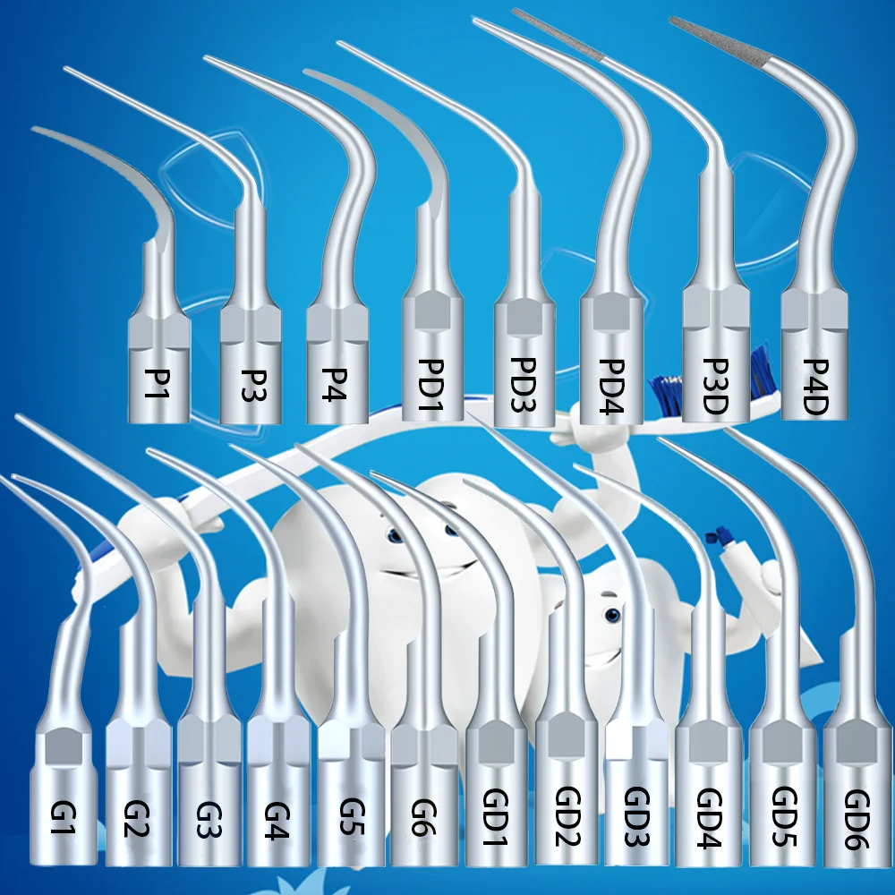 5Pcs Dental Ultrasonic Scaler Tips Scaling Tip Compatible With Woodpecker EMS NSK Satelec DTE Dentista Odontología Dentist Tools