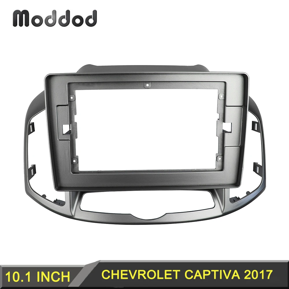 Double 2 Din Radio Fascia Stereo Panel Fit For CHEVROLET CAPTIVA 2017 Dash Refitting Installation Surround Trim Kit Bezel