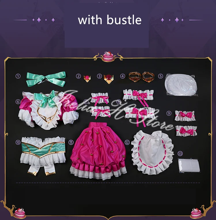 {STOCK} Irelia H Store Game LOL Cosplays Cafe Cutie Sivir Cosplay Costume Sivir New skin Lovely Maid dress female