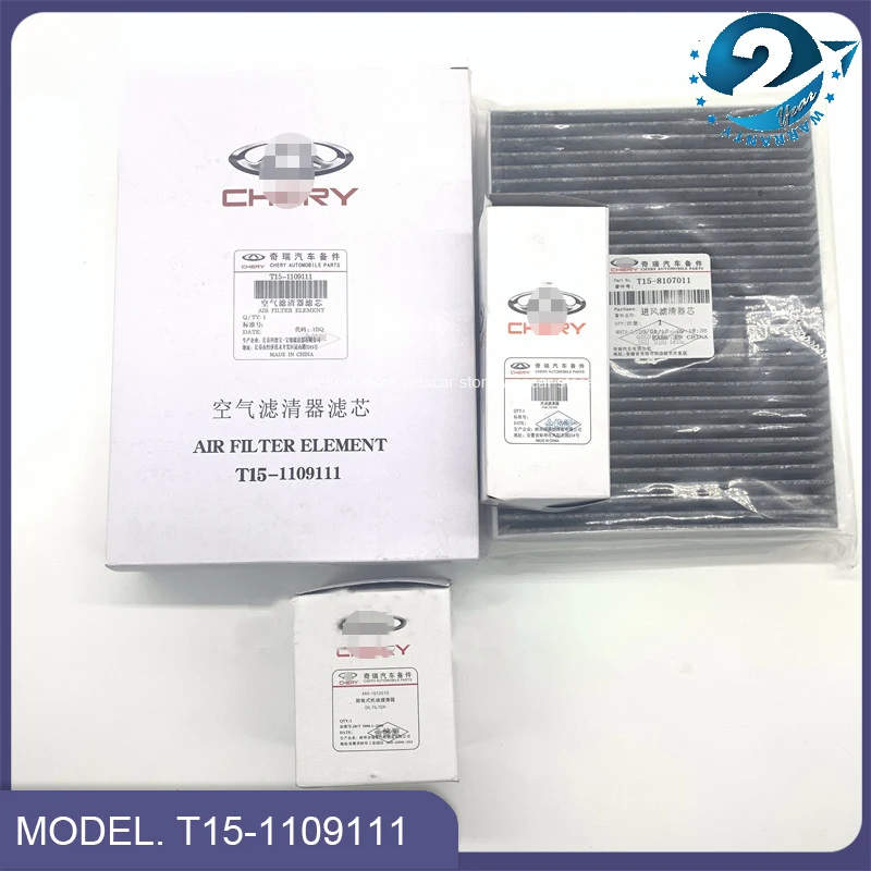 Auto vzduch filter&oil filter&carbin filter&fuel filtr pro chery tiggo 4/5x 1.5T 2.0L tiggo 7/8 1.5T 2.0L T15-1109111 T15-8107011