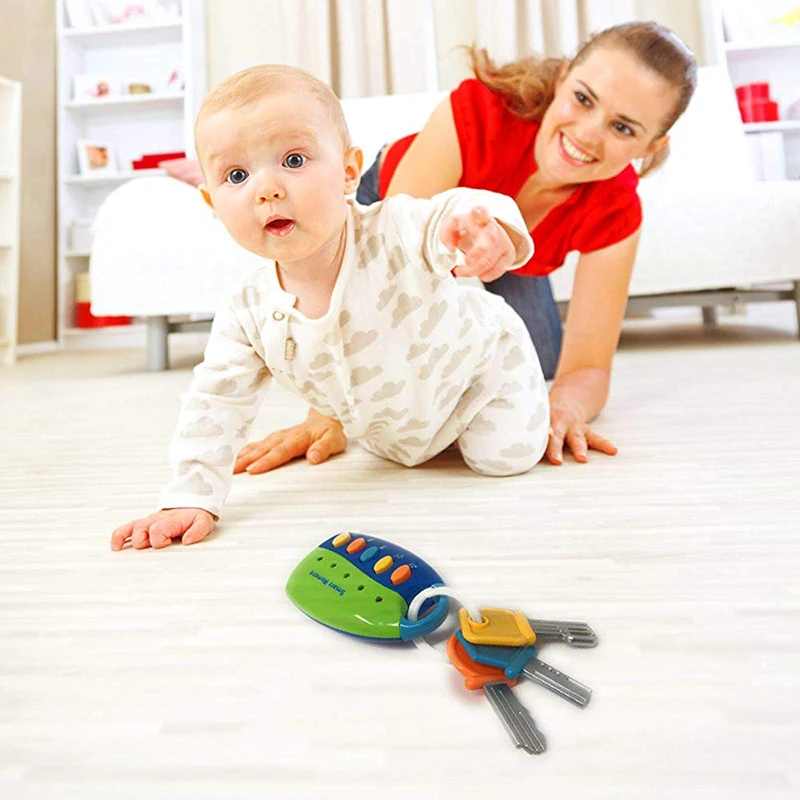 Juguetes musicales para bebés de 6 a 12 meses, llave remota inteligente para bebés y niños pequeños, sonido y luces, juguetes para niños para diversión y educación