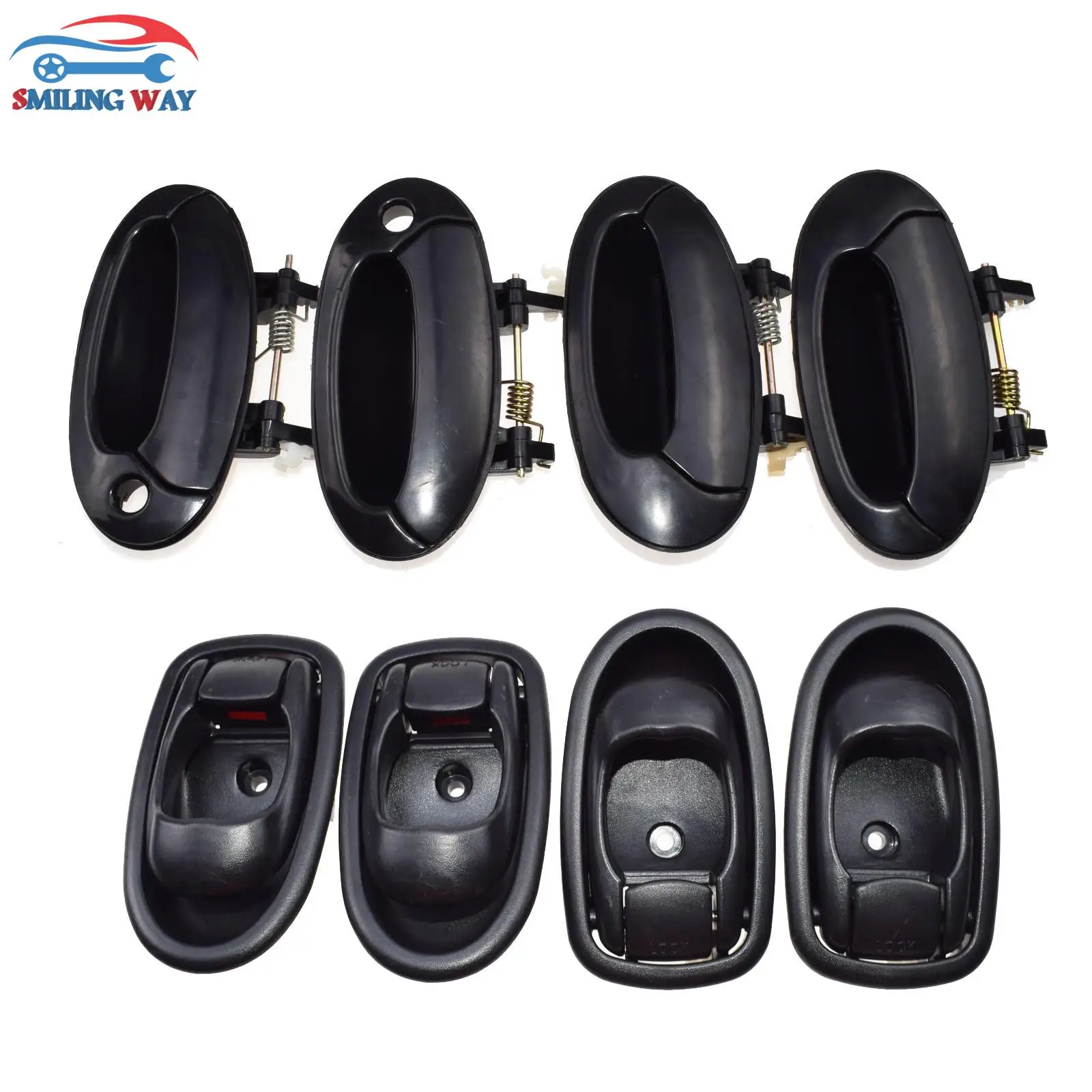 4pcs Outside or 4pcs Inside Door Handle Front Rear Left Driver Passenger Right For Hyundai Elantra 1996 1997 1998 1999 2000