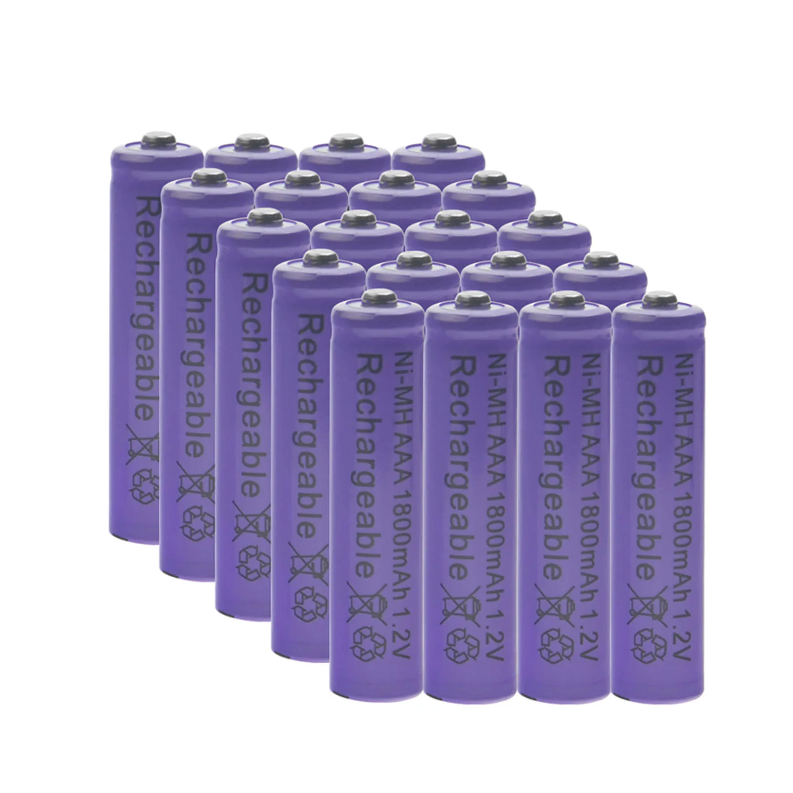 Batteria ricaricabile Ni-Mh da 20 pezzi AA 3000mAh 20 pezzi AAA 1800mAh per giocattolo MP3 RC