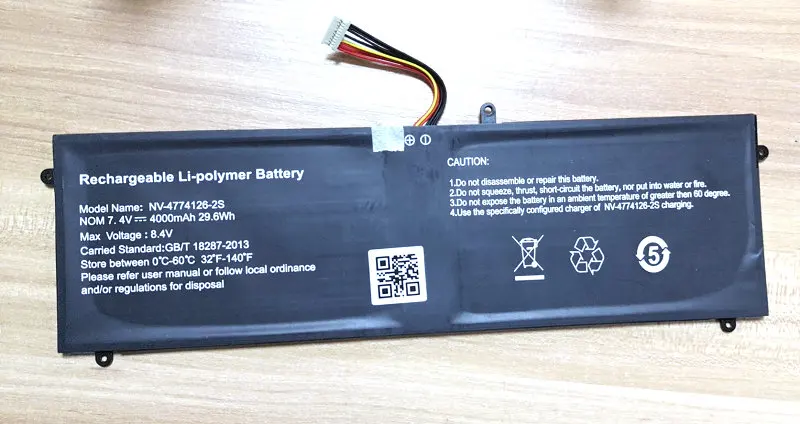 

STONERING Original High Quality New 7.4V 4000mAh NV-4774126-2S Battery with 9lines for Laptop