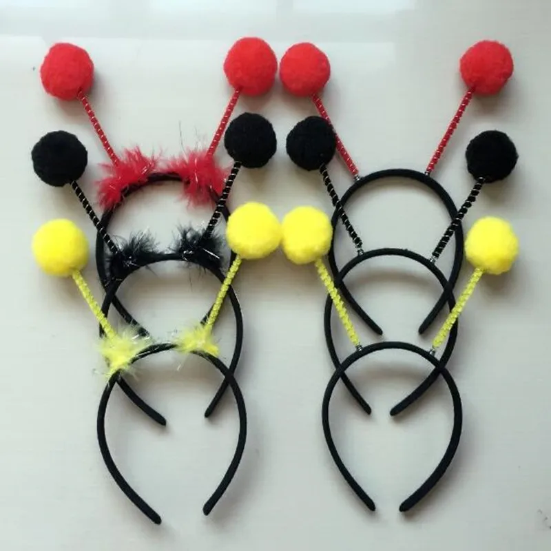 

Adults Kids Plush Child Animal Crown Bee Ladybug Antenna Headband Boy Birthday Party Cosplay Costume Christmas Halloween