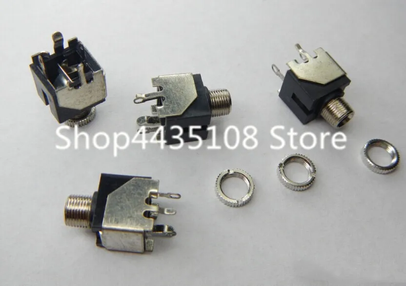 

200PCS headset socket PJ-301M 3.5MM audio and video socket measuring 90 degree full copper temperature resistance