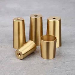 1 peça de bronze cadeira perna capa protetor de metal ouro para sofá armário virolas atarraxamento cama guarda-roupa titular da tabela acessório