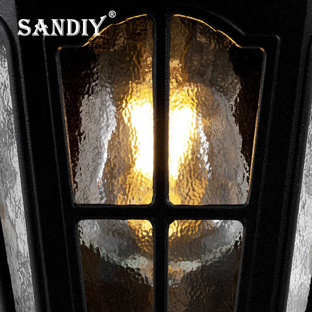 SANDIY European Vintage Outdoor Wall Light IP65 Waterproof Sconce for House Doorway Porch Villa Garden Retro Exterior Wall Lamp