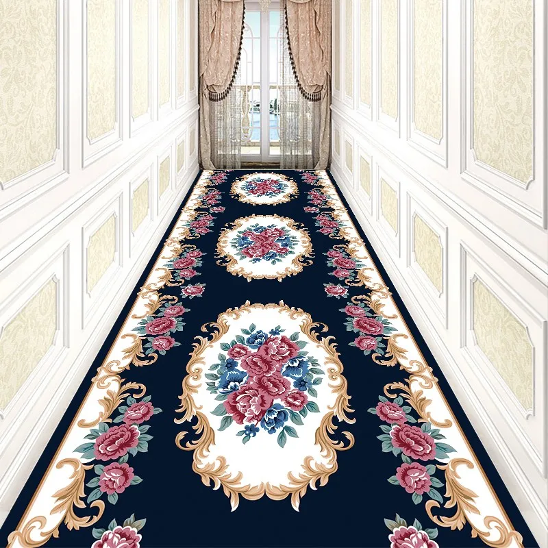 European Style Long Carpet for Stairway, Hallway Carpets, Nordic Home, Corridor, Aisle Rug, Party, Wedding, Red Area Rugs