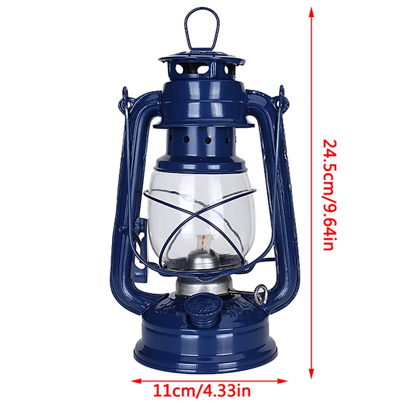 25cm 레트로 클래식 등유 램프 6 색 235 LED 밝기 조절 등유 랜턴 심지 휴대용 조명, 휴대용 조명 장식품