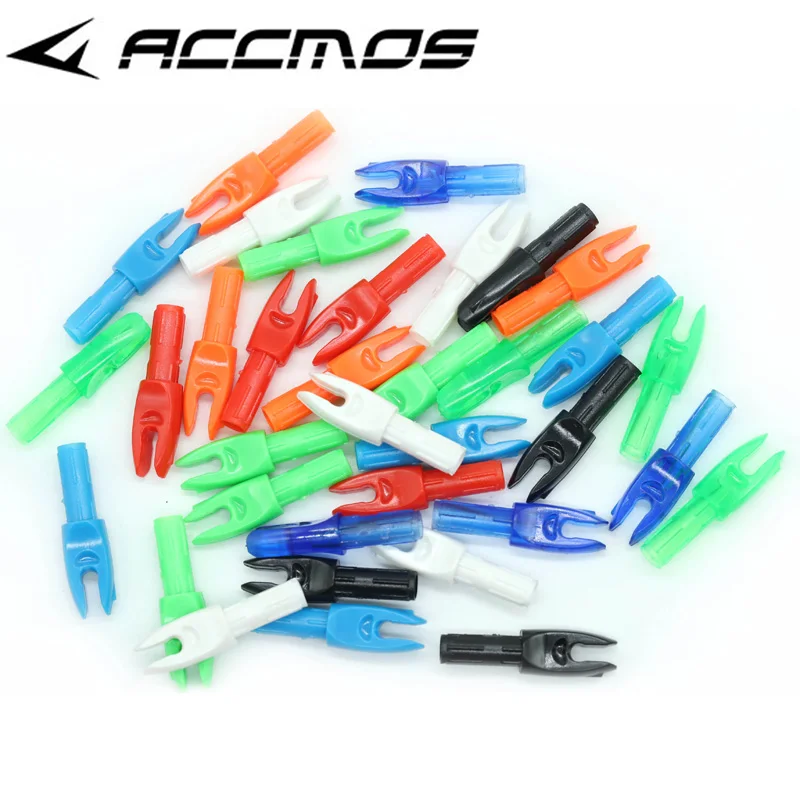 50pcs ID 5.2 mm Archery Carbon Fiberglass Arrow Nocks Internal For Arrow shaft Archery