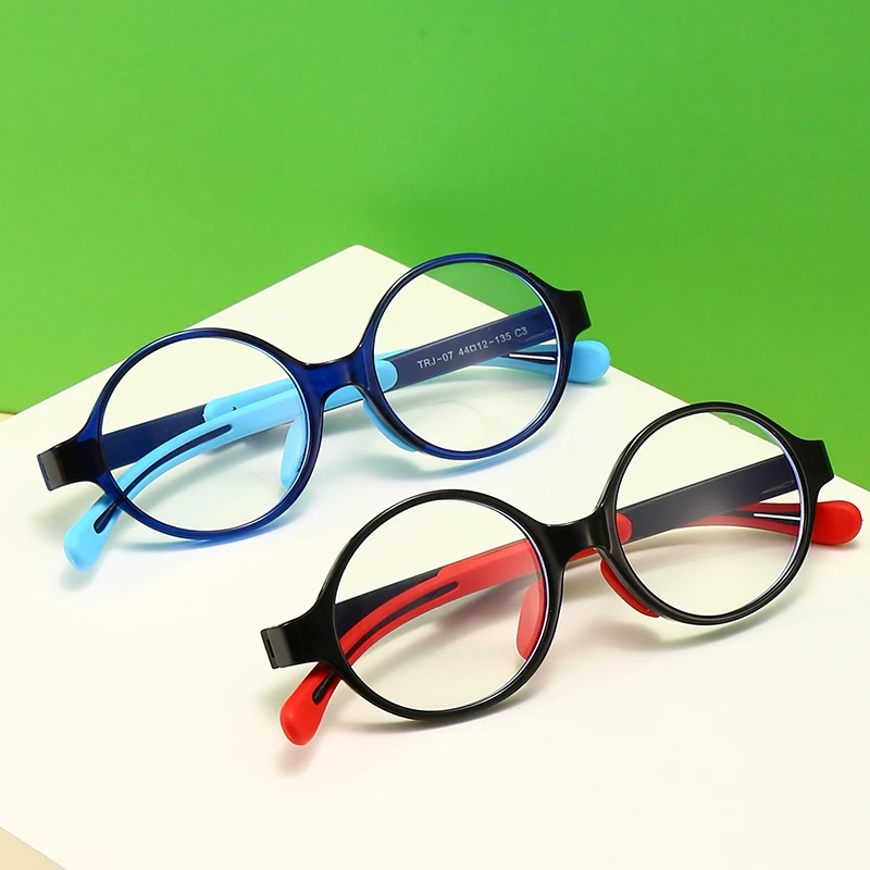 

New Baby Anti-blue Light Glasses for Children Soft Frame Goggle Plain Silicone Glasses Kids Eye Fame Eywear Fashion