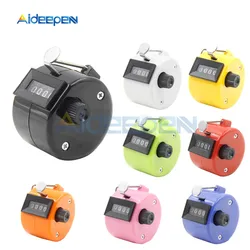 4 Digit Number Counter Portable Electronic Digital Counter Mechanical Manual Counting Timer Soccer Golf Sport Counter 8 Colors