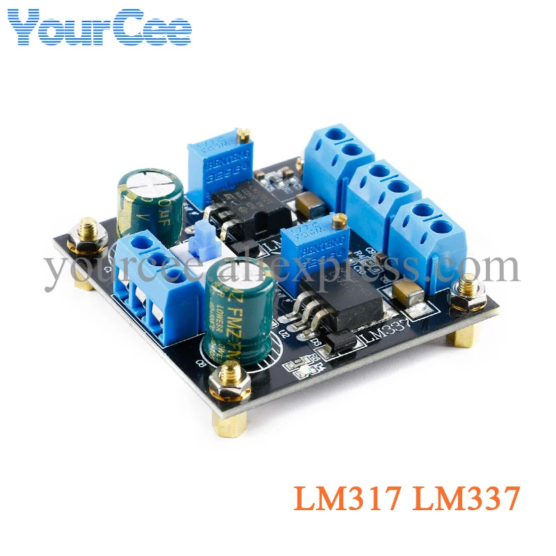 LM317 337 Positive Negative Dual Power Adjustable Electronic Component Step Down Buck Board Module