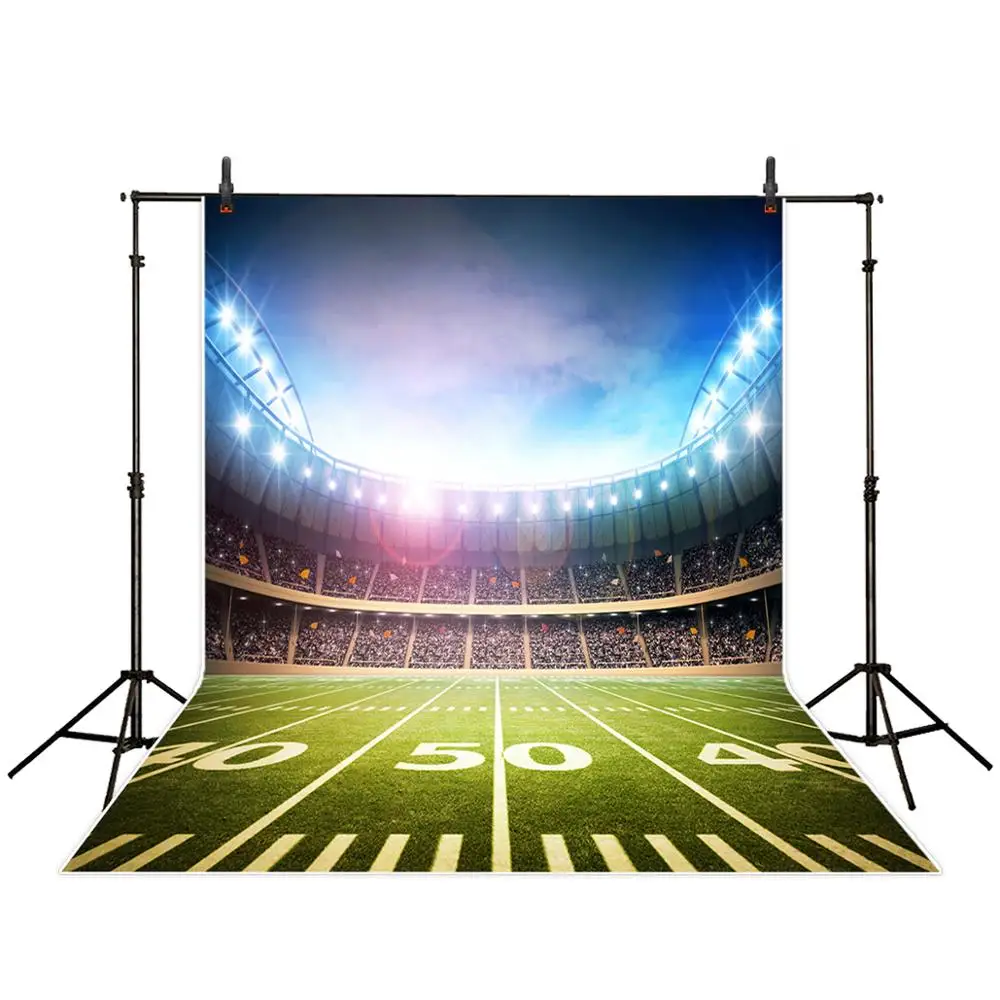 Allenjoy Playground Photocall Background Football Field Soccer Birthday Sport Communion Party Photocall Photophone Backdrop