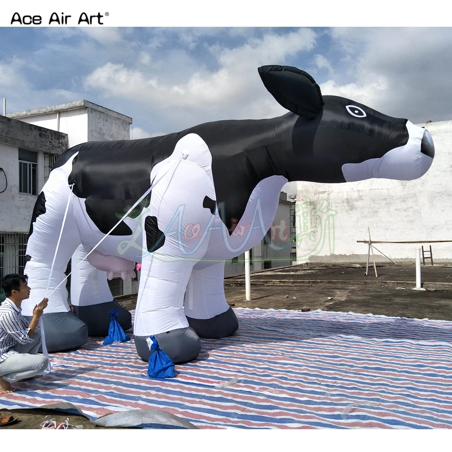 

Inflatable Milk Cow, Giant Inflatable Dairy Cattle, Inflatable Animal Model For Parade/Pasture Decoration Made In China