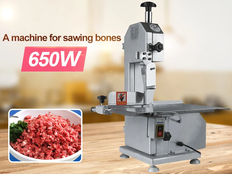 

Commercial desktop saw bone cutting ribs meat slicer electric bone cutting machine frozen fish High power saw bone machine