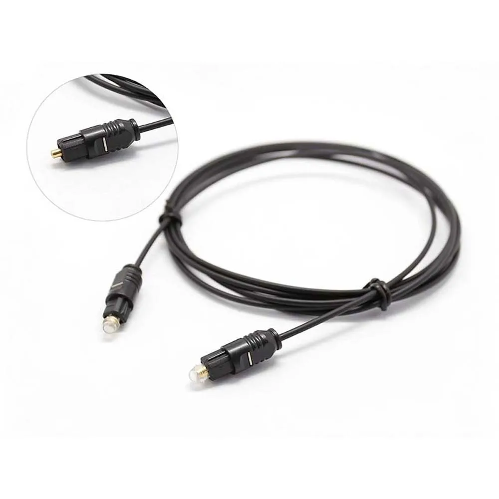 High Quality Digital Optical Audio Cable Toslink Gold Plated 1m 1.5m 2m 3/5m 10m 15m 20m SPDIF MD DVD Gold Plated Cable