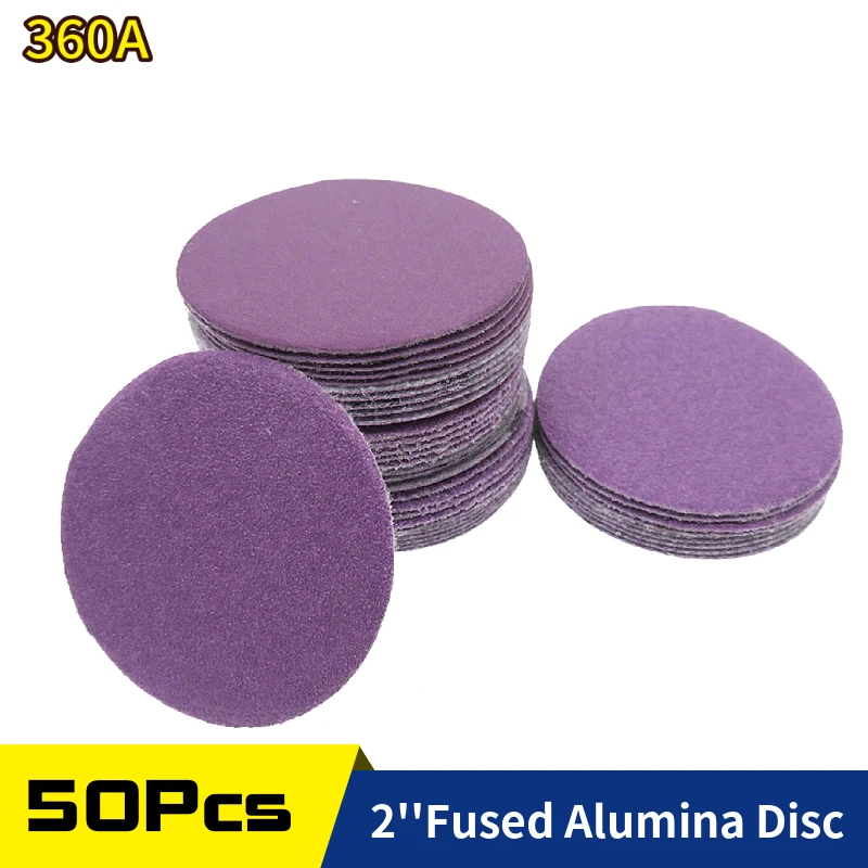 50 Gói 2 Inch Đĩa Tím Phim Móc Vòng 60-10000 Nhám Giấy Nhám Cho Nội Thất Gỗ Kim Loại Ô Tô hoàn Thiện Mài