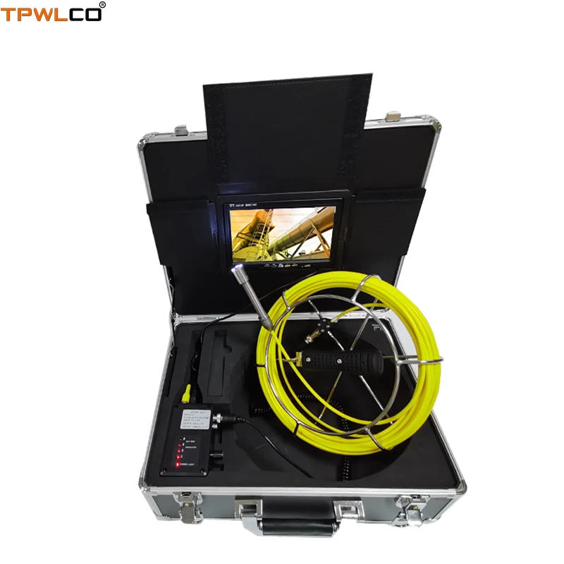 

7inch Monitor Endoscope Video Pipe Inspection Equipment System 20-50m Cable Support DVR 17mm Industrial Camera With 6pcs LEDS