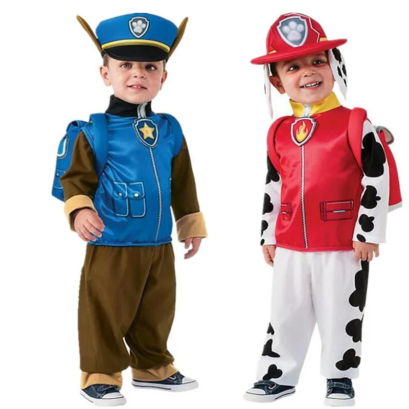 Kids Children Marshall Chase Rubble Skye Rocky Ryder Cosplay Costume Carnival Boys Birthday Party Clothing