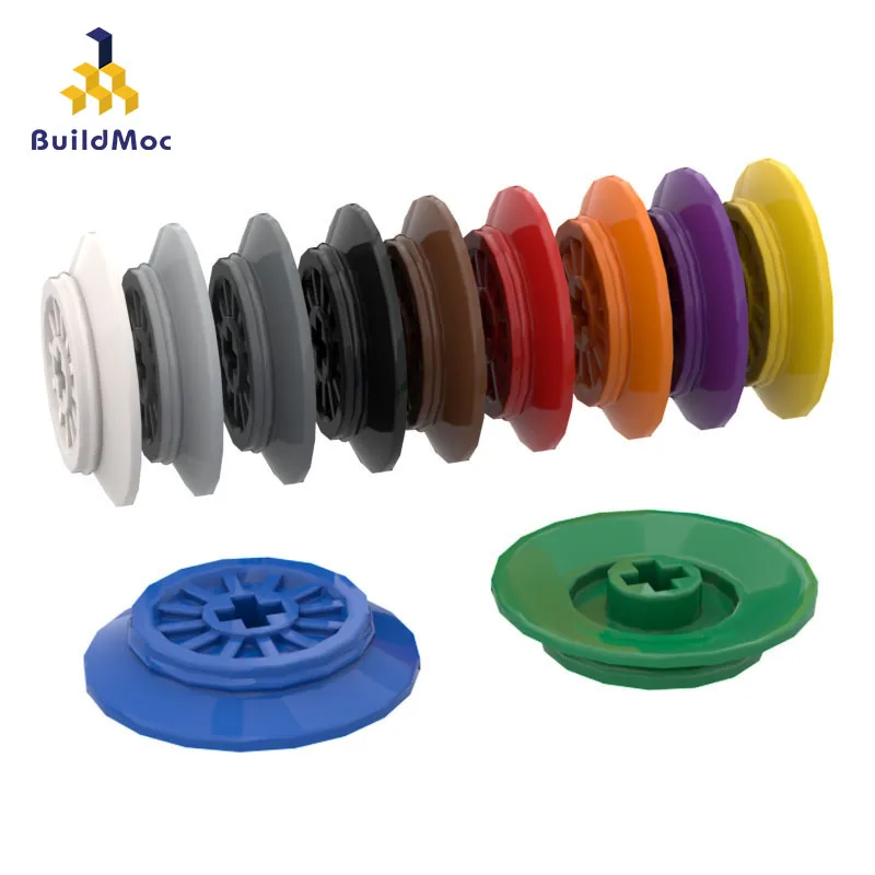 BuildMOC 57999 Train Wheel Small Ldd 57999 per Building Blocks 55423 parti costruzione fai-da-te regali classici per bambini di marca