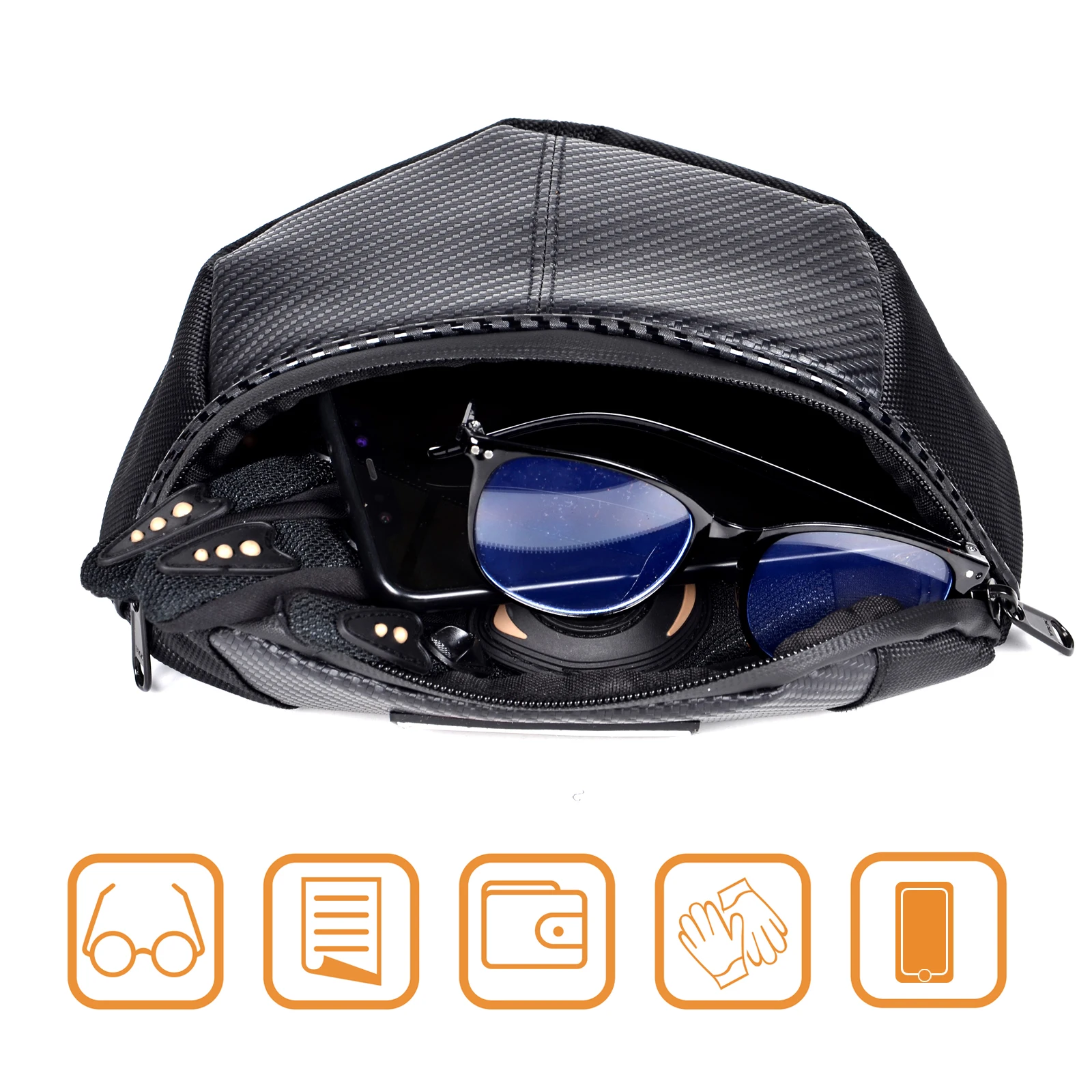 Schneemobil Windschutz scheiben tasche wasserdichte Armaturen brett Aufbewahrung taschen Skidoo Organizer Zubehör zur Aufbewahrung von Telefonen Brille Brille etc.