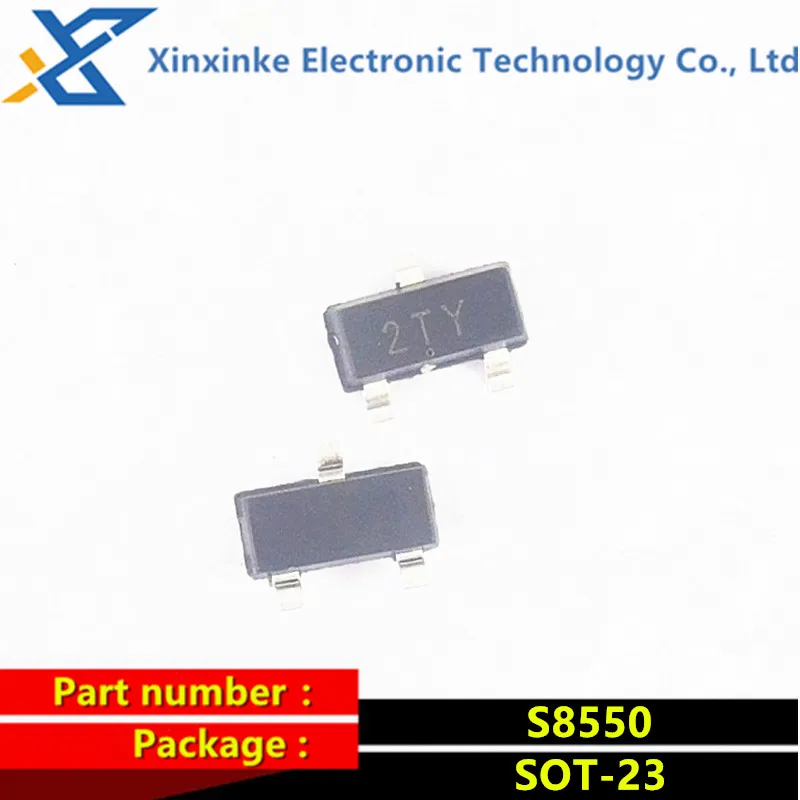 10pcs S9012 2T1 S8550 2TY SOT-23 PNP SMD Transistor