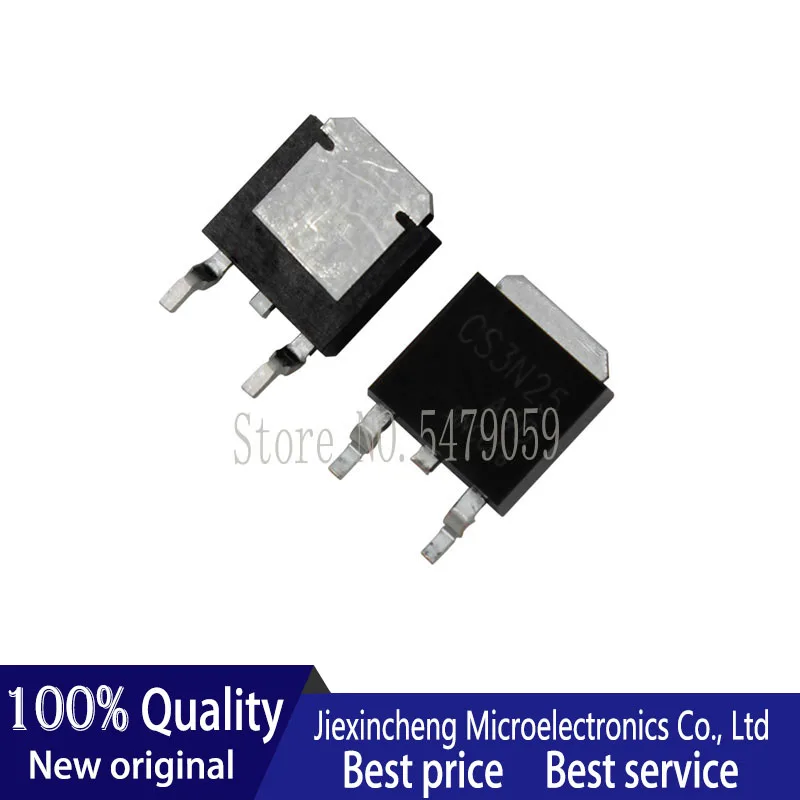 10PCS CS3N25A4D 3N25 CS3N25 NCE01P13K TO252 MOS field effect transistor Neue original