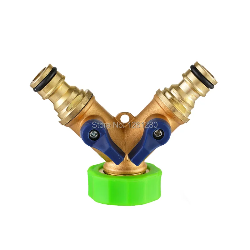 Y Type Connector Valve Multifunctional Water Gun Separator Garden Irrigation Watering Flower Hose Splitter Pump