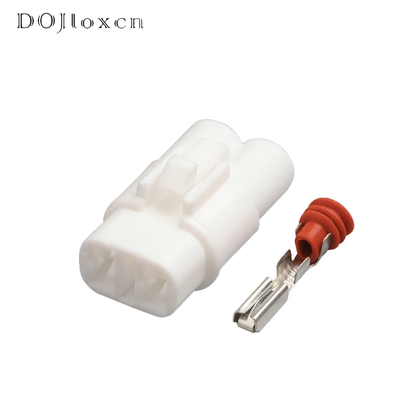 2/10/20/50/Sets 2 Pin Waterproof Automotive Electrical White Connectors Auto Male Female Wiring Socket  6187-2171 6180-2181