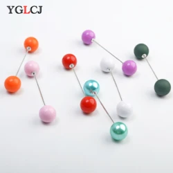 Fashion 1Pc Ms./Girl Imitation Pearl Brooch Classic Charm High Quality Accessories Simple Color Double Pearl Brooch Joker