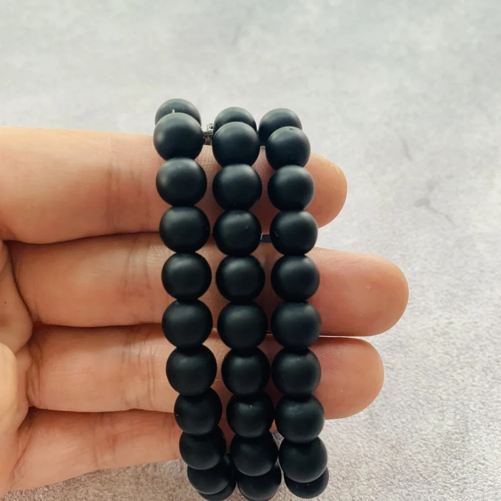 Handmade Agate Bead Elastic Bracelet For Apple Watch Band 38mm 40mm 42mm 44mm 41mm 45mm iWatch Strap Series 3 4 5 6 7 8 SE