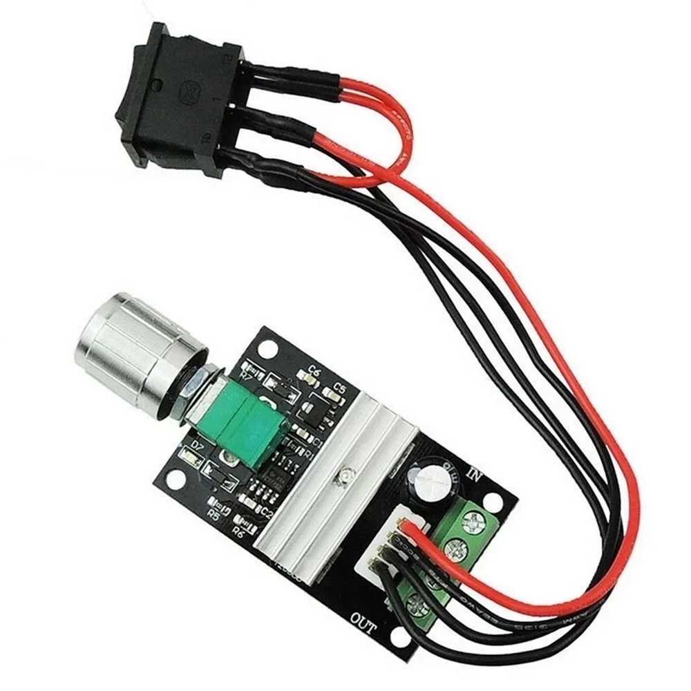 

DC 6V 12V 24V 3A 80W PMW Motor Speed Controller Regulator Reversed CW CCW Switch Electric DC6V-28V Motors Drive Module Governor