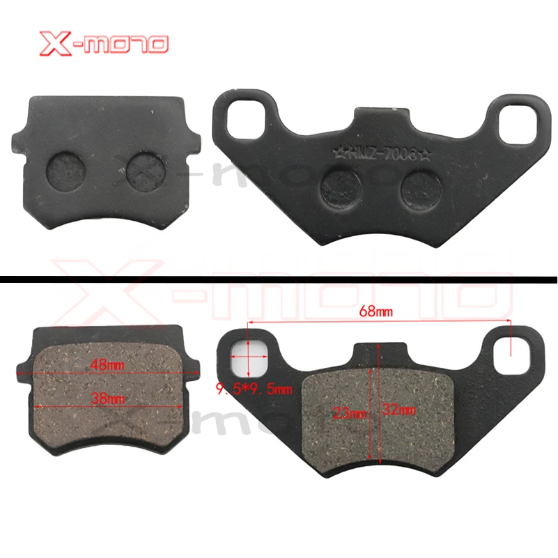 Motorcycle Brake Pads 50cc - 250cc ATV Quad Go Kart most chinese Dirt Pit Bike scooter Hydraulic front  rear brake Pads