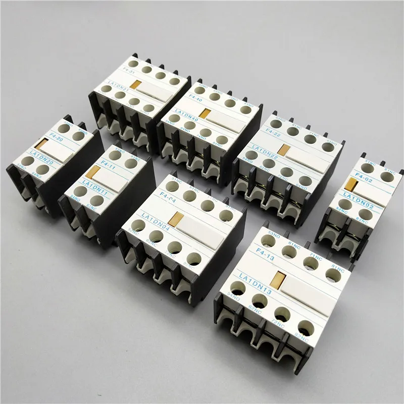 LA1-DN22 LA1-DN11 F4-22 F4-11 Contactor block Auxiliary The auxiliary contact for CJX2 LC1-D AC Contactor 4 Poles