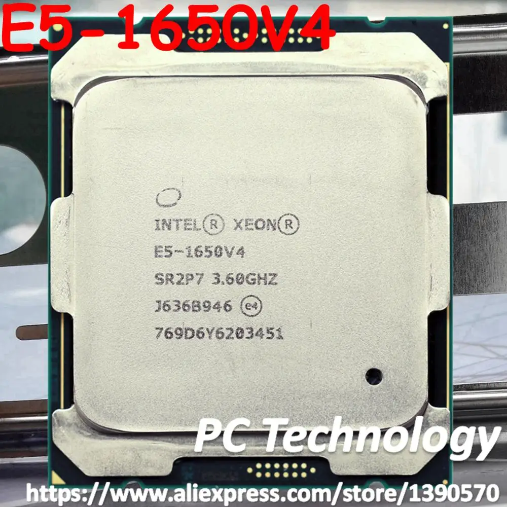 Imagem -01 - Versão Original do Intel Xeon qs e5 1650v4 3.6ghz 6-core 15mb E51650 v4 140w e5 1650 v4 Lga20113