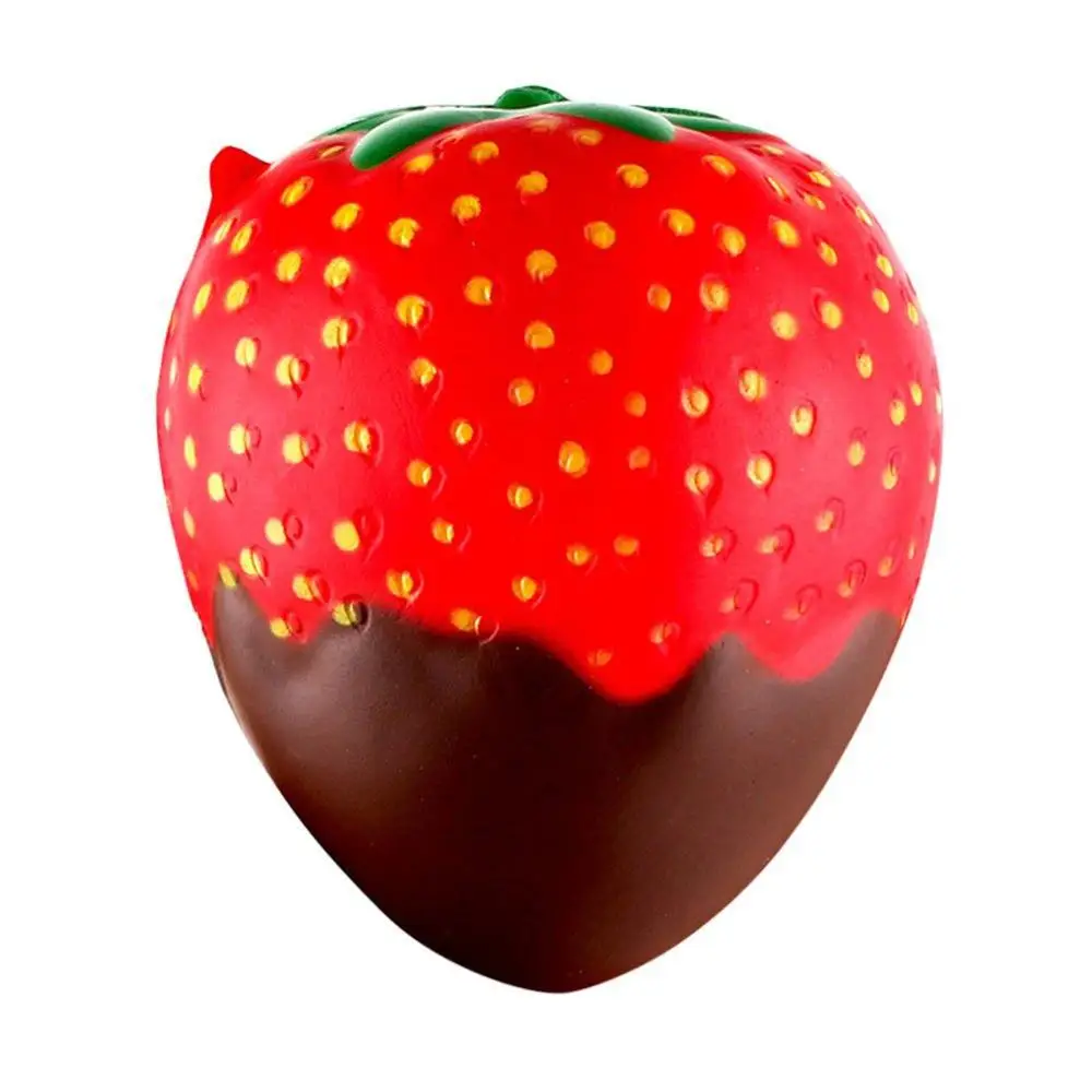 Squishy Strawberry cheap Slow Rising Squeeze Phone Strap Charm Squishes Simulation soft Scented Kid Toy Gift Collections