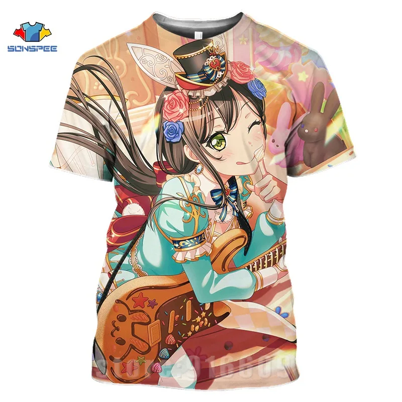 3d Anime Idol Gril T Shirt Print Love Live Men\'s T Shirts Women Sportswear Homme Fashion T-shirt Cute Gril Harajuku Funny Shirts