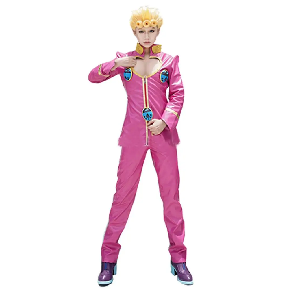 2019 Giorno Giovanna Cosplay Costume Artificial leather All Size