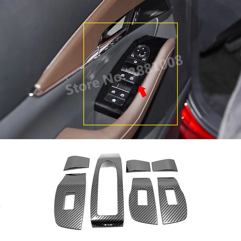 

Аксессуары из нержавеющей стали для Mazda CX-30 2020 2021, автомобильная дверь, окно, стекло, переключатель управления подъемником, панель управления, крышка, отделка, Стайлинг автомобиля
