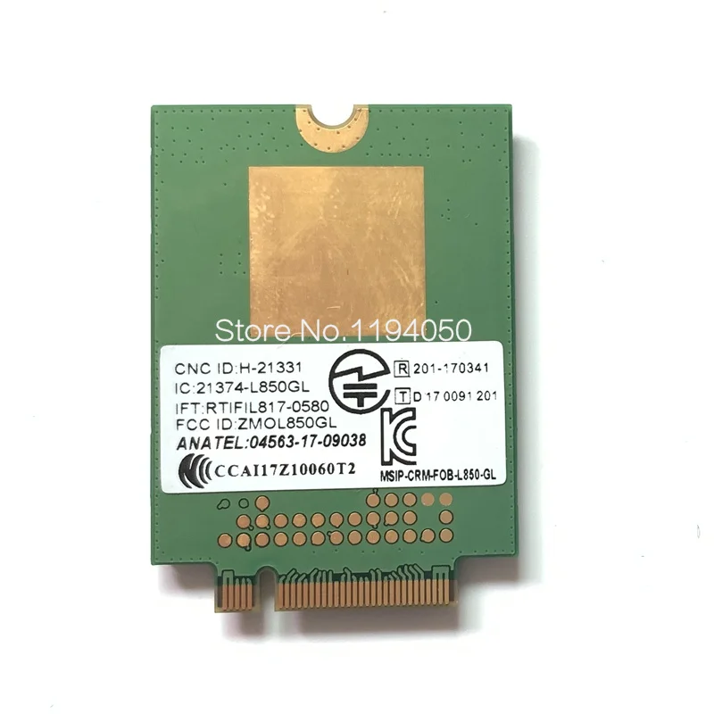 4G LTE Wireless Module Fibocom L850-GL  FRU 01AX792 M.2 WWAN Card For ThinkPad X1 Carbon Gen6 X280 T580 T480s L480 X1 Yoga Gen 3